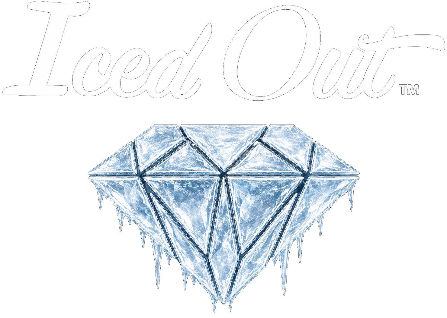 Iced Out icy diamond logo